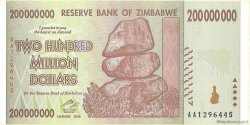 200 Millions Dollars ZIMBABWE  2008 P.81 AU