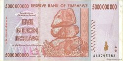 5 Billions Dollars ZIMBABWE  2008 P.84 VF