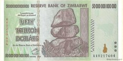 50 Trillions Dollars ZIMBABWE  2008 P.90 FDC