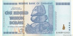 100 Trillions Dollars ZIMBABWE  2008 P.91 FDC