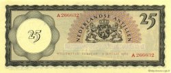 25 Gulden NETHERLANDS ANTILLES  1962 P.03a UNC
