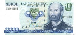10000 Pesos CILE  2005 P.157c FDC