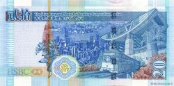 20 Dollars HONG KONG  2007 P.207b UNC-