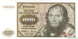 1000 Deutsche Mark GERMAN FEDERAL REPUBLIC  1960 P.24a SPL+