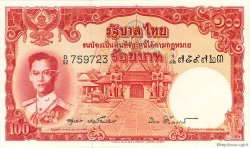 100 Baht THAILANDIA  1955 P.078d AU+