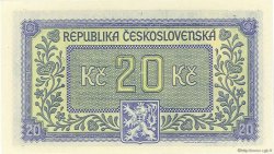 20 Korun Spécimen TSCHECHOSLOWAKEI  1945 P.061s ST