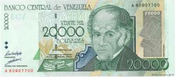 20000 Bolivares VENEZUELA  1998 P.082 UNC
