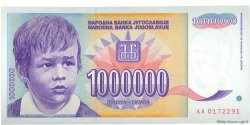1000000 Dinara YUGOSLAVIA  1993 P.120 UNC