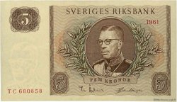 5 Kronor SWEDEN  1961 P.42f AU-