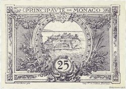 25 Centimes violet MONACO  1920 P.02c FDC