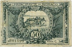 50 Centimes MONACO  1920 P.03a G