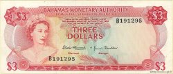 3 Dollars BAHAMAS  1968 P.28a MBC