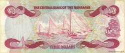 3 Dollars BAHAMAS  1984 P.44a TB