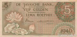 5 Gulden NETHERLANDS INDIES  1946 P.088 UNC