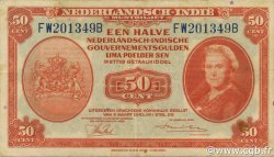 50 Cent NIEDERLÄNDISCH-INDIEN  1943 P.110a SS
