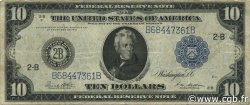 10 Dollars UNITED STATES OF AMERICA  1914 P.360b F+