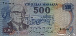 500 Markkaa FINLAND  1975 P.110a VF