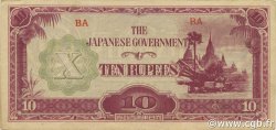 10 Rupees BURMA (SEE MYANMAR)  1942 P.16a