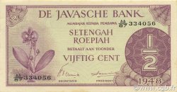1/2 Gulden NETHERLANDS INDIES  1948 P.097 UNC-
