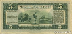 5 Gulden NETHERLANDS INDIES  1943 P.113a VF+