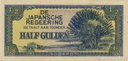 1/2 Gulden NETHERLANDS INDIES  1942 P.122b XF