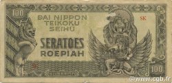 100 Roepiah NETHERLANDS INDIES  1944 P.132a F+