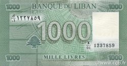 1000 Livres LIBANO  2011 P.090a FDC