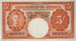 5 Shillings GIAMAICA  1953 P.37b SPL