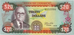 20 Dollars JAMAICA  1981 P.68a XF