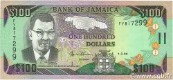 100 Dollars JAMAICA  1994 P.76a FDC