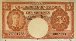 5 Shillings JAMAICA  1955 P.37b MBC