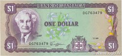 1 Dollar JAMAICA  1989 P.68Ac