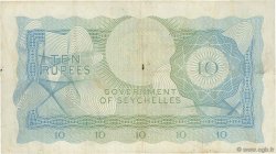 10 Rupees SEYCHELLES  1968 P.15a BB