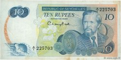 10 Rupees SEYCHELLES  1976 P.19a BC+