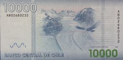 10000 Pesos CHILE  2009 P.164 UNC