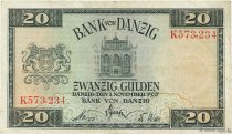 20 Gulden DANTZIG  1937 P.63 TB à TTB