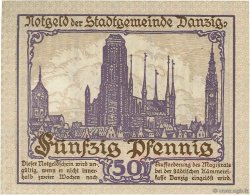 50 Pfennig DANTZIG  1919 P.11 FDC