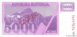 5000 Tolarjev Spécimen SLOVENIA  1992 P.10s1 FDC