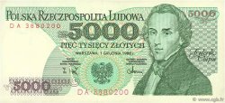 5000 Zlotych POLEN  1988 P.150c fST