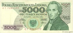 5000 Zlotych POLAND  1988 P.150c VF+