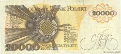 20000 Zlotych POLONIA  1989 P.152a MB