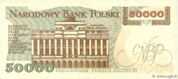 50000 Zlotych POLAND  1989 P.153a AU
