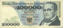100000 Zlotych POLAND  1990 P.154a