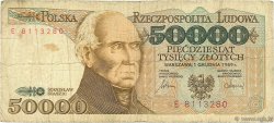 50000 Zlotych POLAND  1989 P.153a G