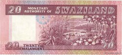 20 Emalangeni SWASILAND  1974 P.05a VZ