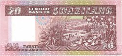 20 Emalangeni SWAZILAND  1984 P.11a NEUF