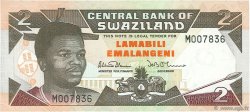 2 Emalangeni SWAZILAND  1992 P.18a FDC