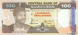 100 Emalangeni SWAZILAND  1996 P.27a q.FDC