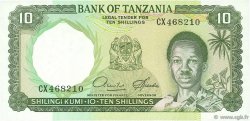 10 Shillings TANZANIA  1966 P.02d SC+