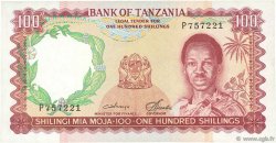 100 Shillings TANSANIA  1966 P.05b SS